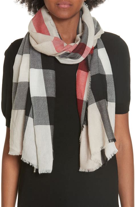 woman burberry scarf|burberry scarf women's nordstrom.